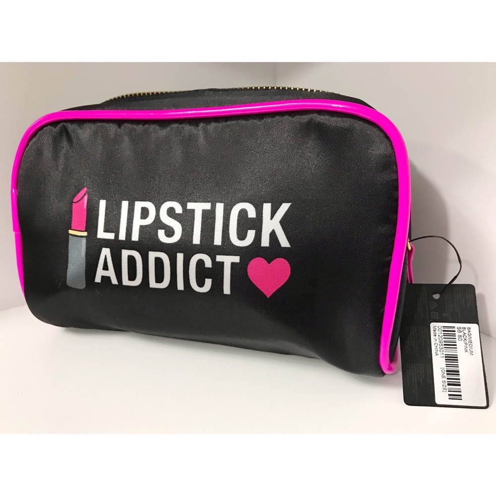 Lipstick Addict Mini makeup bag